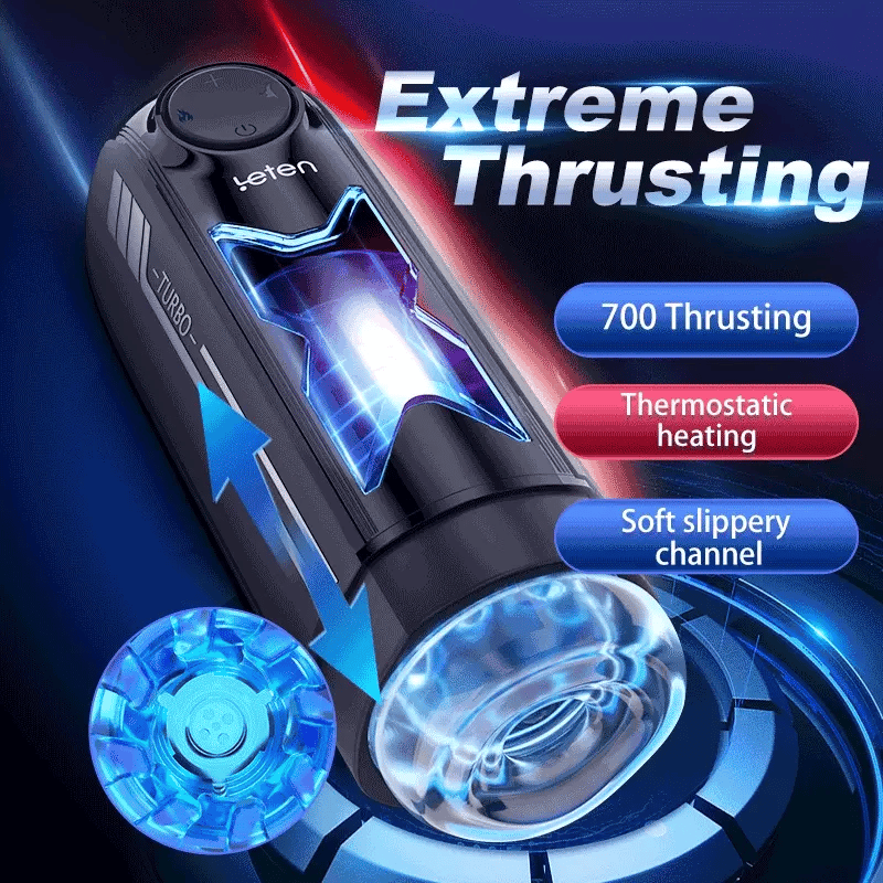 Leten Turbo X Pro: 10 Thrusting High Speed Mens Stroker Toy
