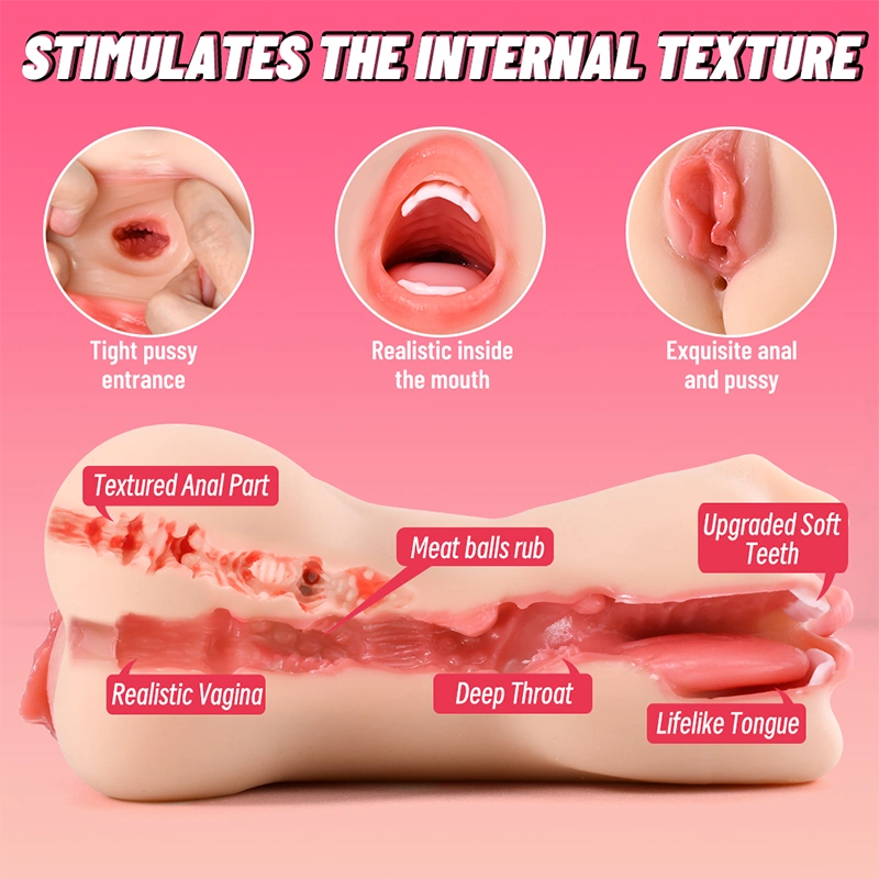Eliza: 1.61LB Realistic 3 In 1 Mouth Pocket Pussy