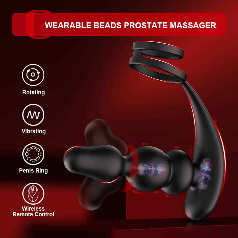 PM14: Wearable Vibrating & Rotating Prostate Massager