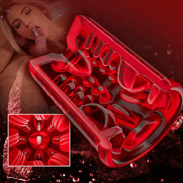 XS5: Best Blowjob Masturbator with Handle 9 Thrusting & Rotating 9 Suction