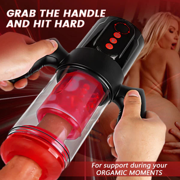 XS5: Best Blowjob Masturbator with Handle 9 Thrusting & Rotating 9 Suction