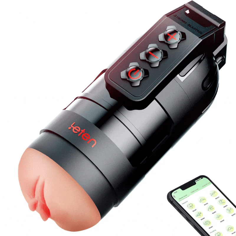 Leten Powerful Blasting: 10 Vibrating Male Masturbator APP Control