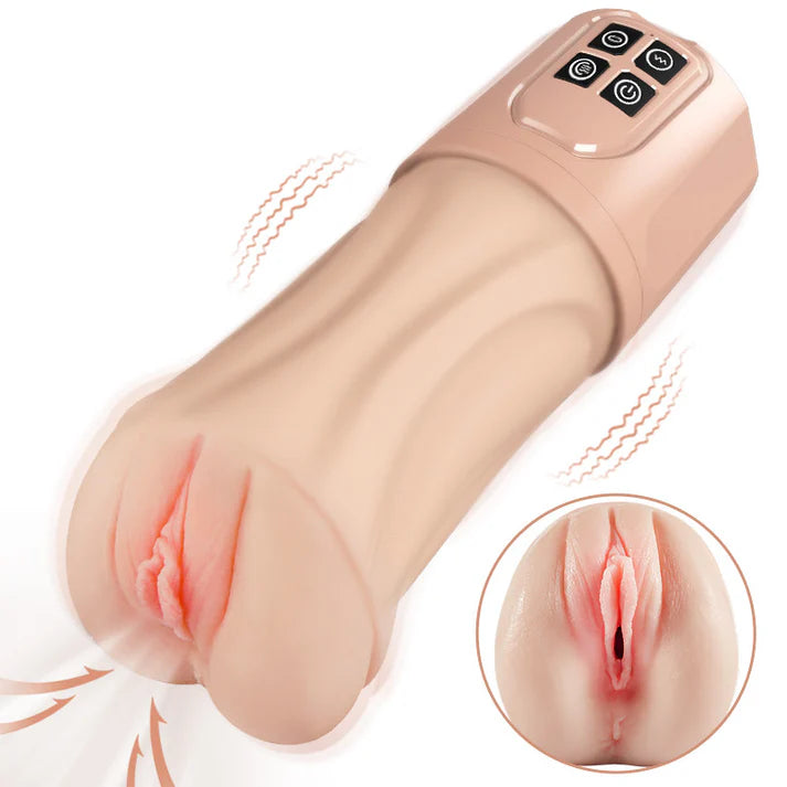 XV7: Realistic 10 Vibrating 5 Sucking Pocket Pussy