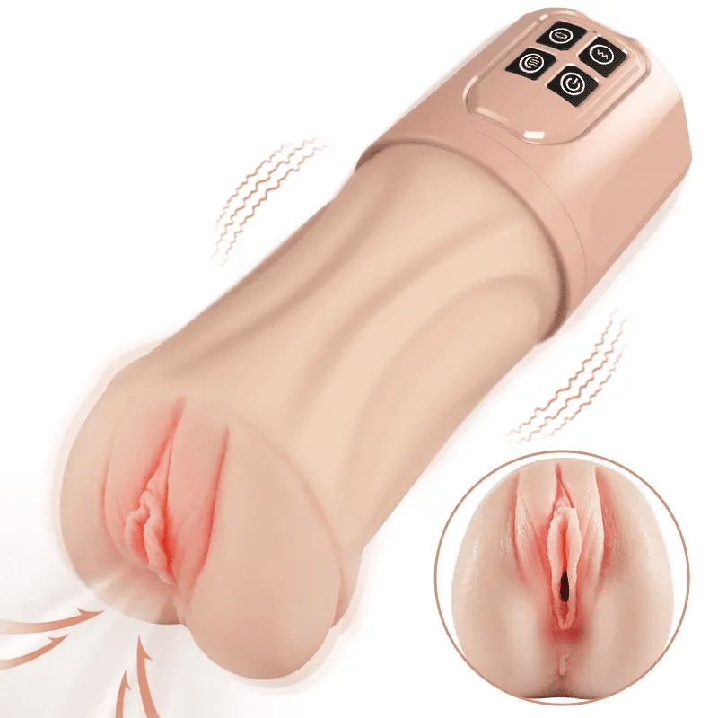 XV7: Realistic 10 Vibrating 5 Sucking Pocket Pussy
