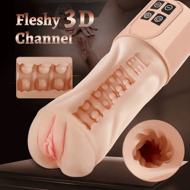 XV7: Realistic 10 Vibrating 5 Sucking Pocket Pussy