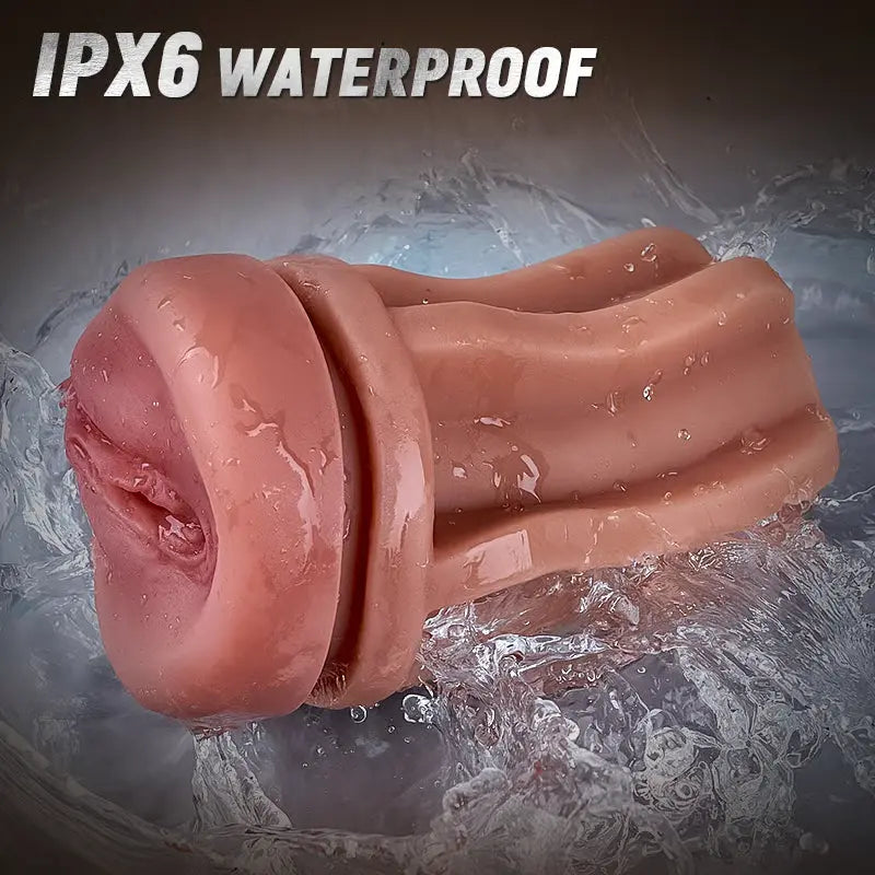 XV6: Realistic Vibrating Pocket Pussy Masturbator with 10 Vibration Modes