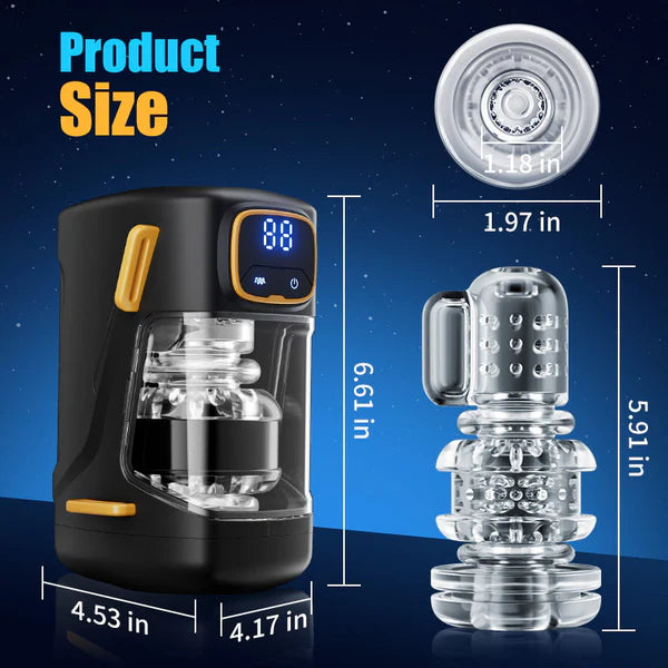 XT2: Wearable Hands Free Male Stroker with 9 Thrusting & Vibrating Modes