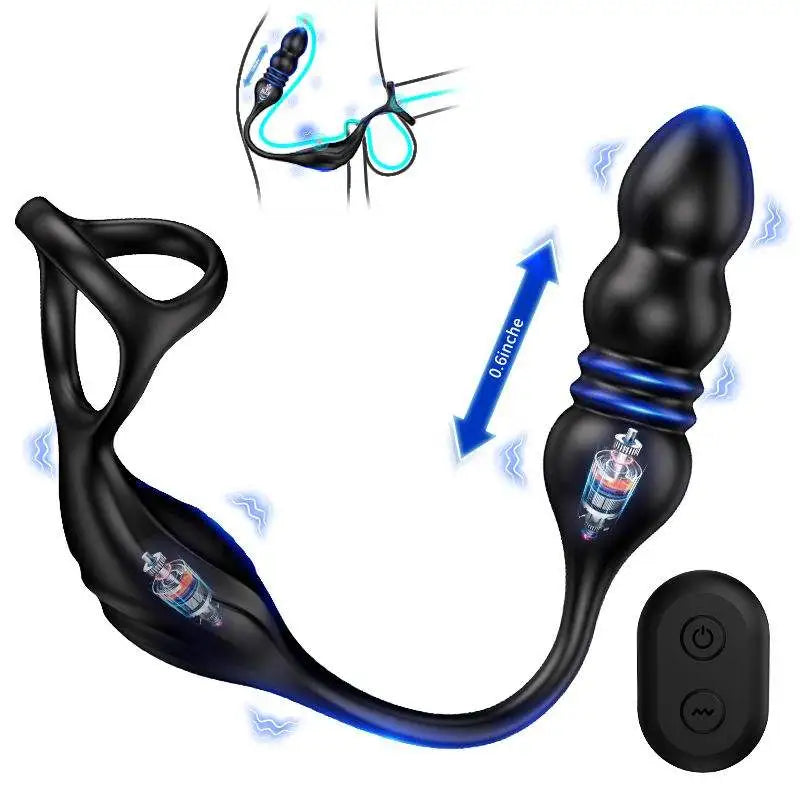 PM6: Wearable Prostate Massager with 9 Thrusting & Vibrating